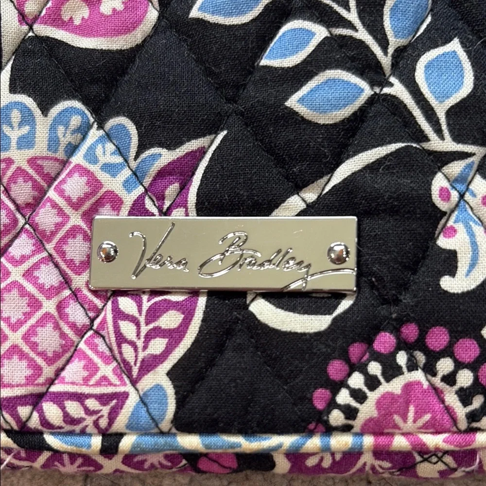 Vera Bradley Black and Pink Quilted Floral iPad Mini Sleeve
